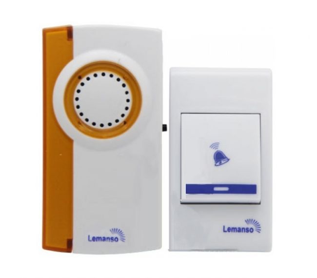 Звонок Lemanso 12V LDB42 - белый с оранжевым