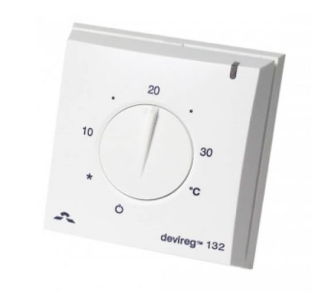 Терморегулятор DEVIreg 132 +5 / +35°C 16А датчик пола и воздуха - Devi