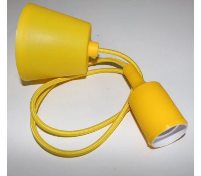 Подвес пластиковый для LED ламп Lemanso Т-образный Желтый Е27 1м LMA074