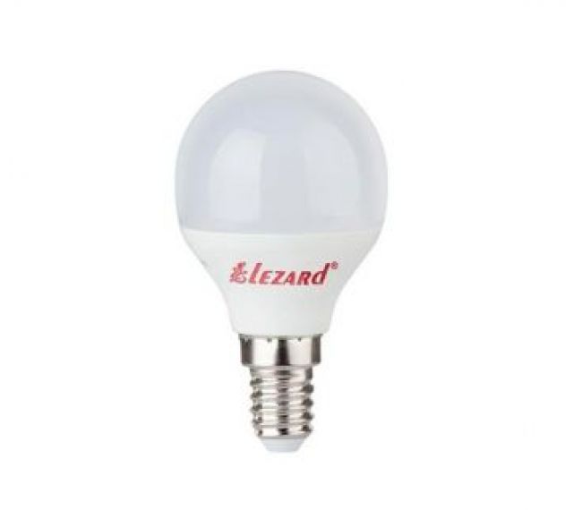 Лампа LED светодиодная Lezard Glob A45 7W E14 4200К 220V - шар