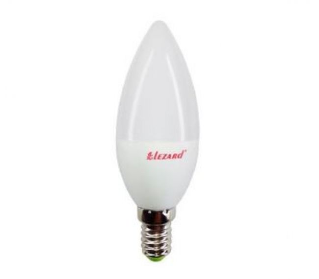 Лампа LED светодиодная Lezard Candle B35 5W E14 4200К 220V - свеча
